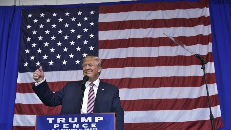 Le candidat républicain à la présidentielle américaine Donald Trump, le 20 octobre 2016 à Delaware, dans l'Ohio