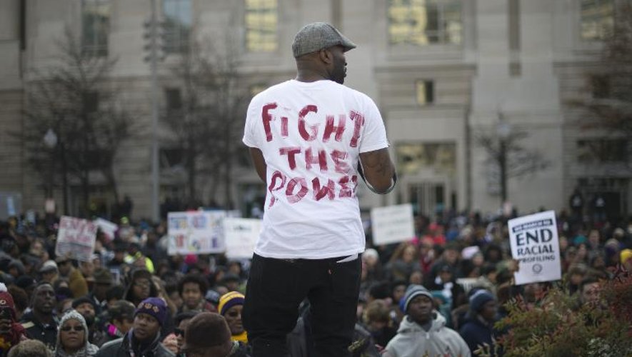 Manifestation en faveur des Noirs tués par des policiers blancs, le 13 décembre 2014 à Washington