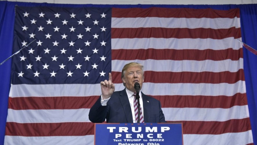 Donald Trump en meeting électoral, le 20 octobre 2016 à Delaware, dans l'Ohio