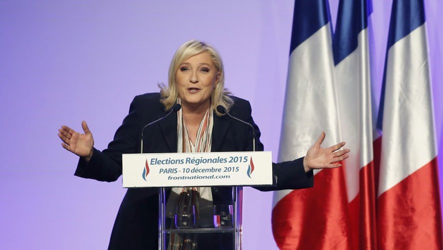 Marine Le Pen, le 10 décembre 2015 à Paris