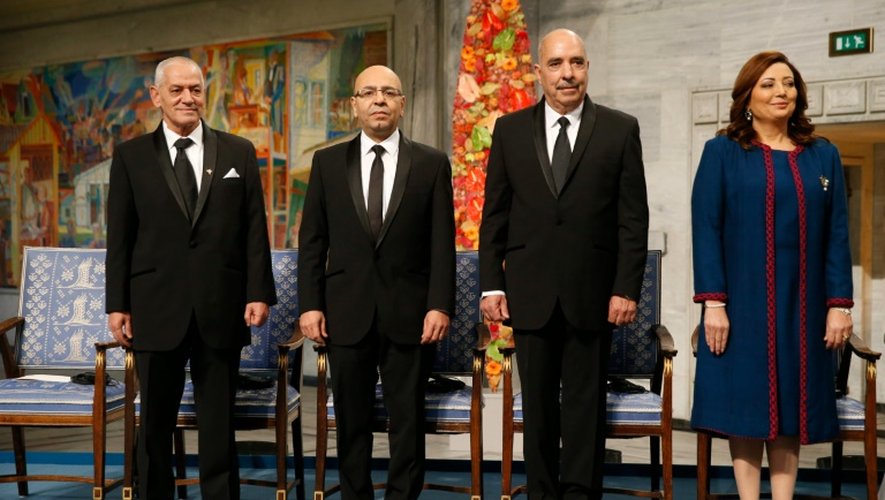 Le quartette pour le dialogue national tunisien, le 10 décembre 2015 à Oslo