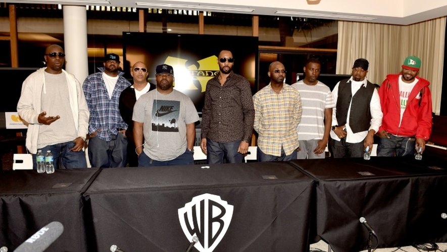 Les membres du groupe de rap new-yorkais Wu-Tang Clan, le 2 octobre 2014 à Burbank, en Californie
