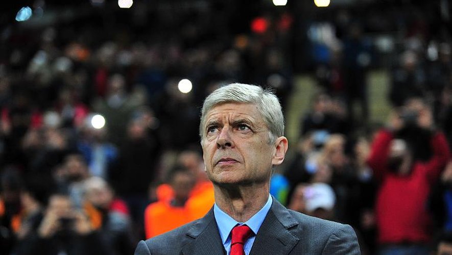 Le manager d'Arsenal Arsène Wenger lors du match de Ligue des champions contre Galatasaray, le 9 décembre 2014 à Istanbul