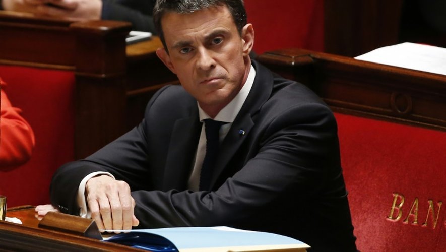 Manuel Valls le 9 décembre 2015 à l'Assemblée nationale à Paris