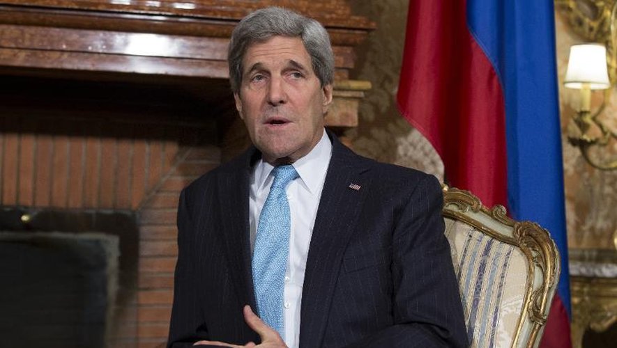 Le secretaire d'Etat américain John Kerry le 14 décembre 2014 à Rome