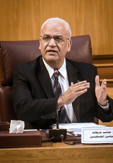 Le négociateur en chef palestinien Saëb Erakat le 11 août 2014 au Caire
