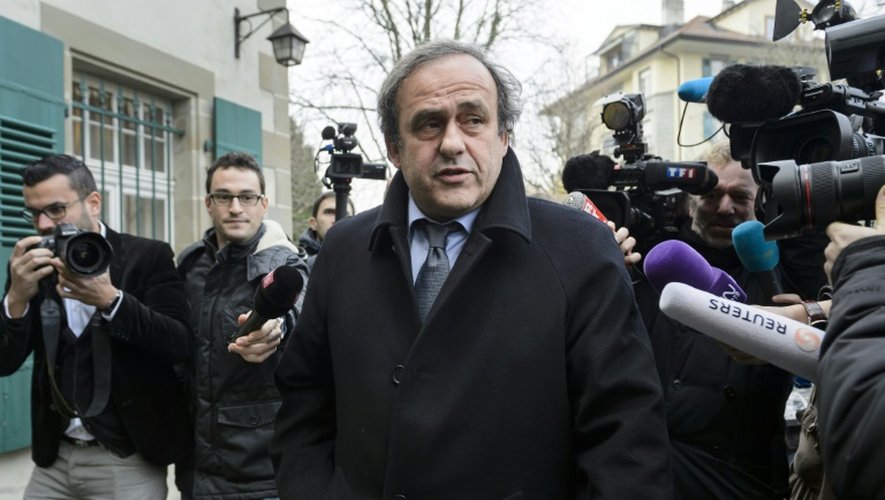 Michel Platini à son arrivée au TAS, le 8 décembre 2015 à Lausanne