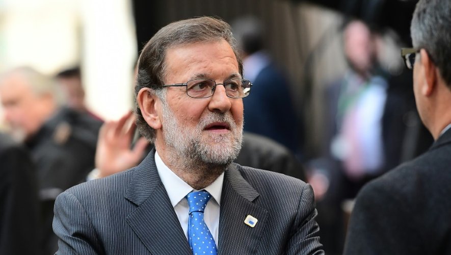 Le Premier ministre espagnol Mariano Rajoy, le 21 octobre 2016 à Bruxelles