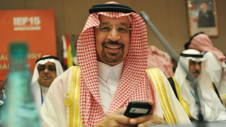 Le ministre saoudien de l'Energie Khaled al-Faleh à Alger le 27 septembre 2016