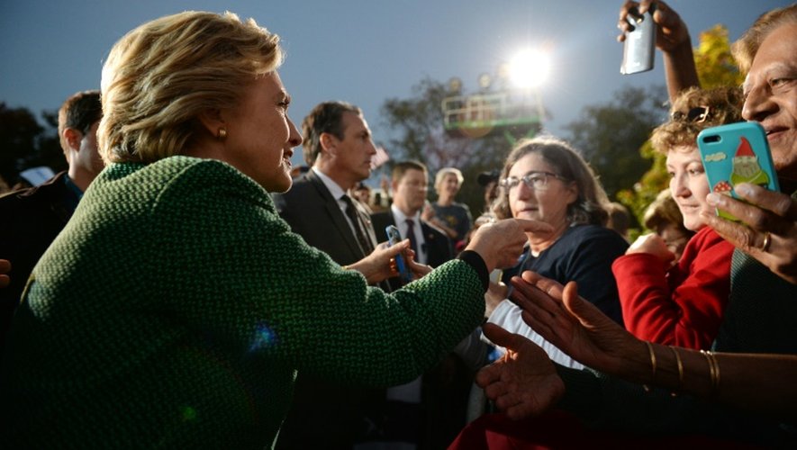 Hillary Clinton le 23 octobre 2016 en meeting à Charlotte en Caroline du Nord