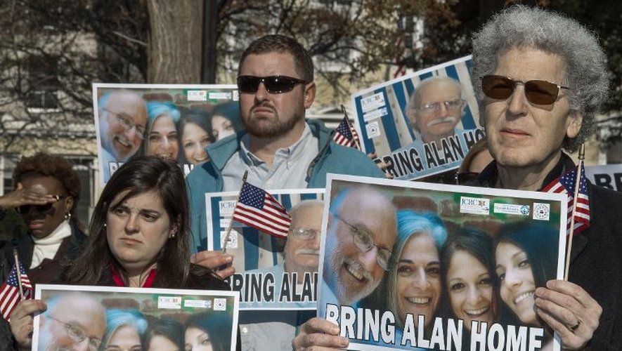 Manifestation pour demander la libération de l'Américain Alan Gross, le 3 décembre 2013 à Washington