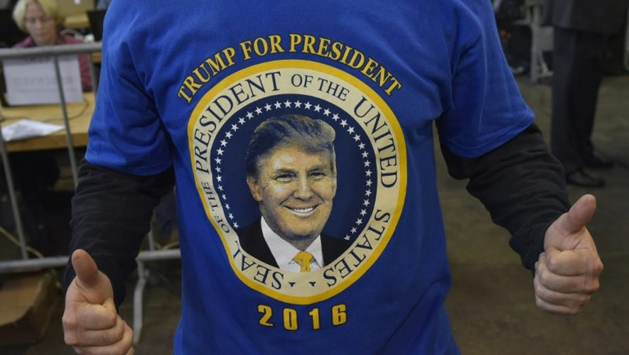 Un supporter du candidat républicain Donald Trump dans l'Ohio le 20 octobre 2016