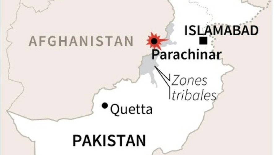 Localisation de l'attentat au Pakistan