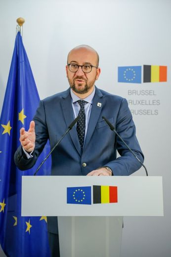 Le Premier ministre belge Charles Michel à Bruxelles, le 21 octobre 2016