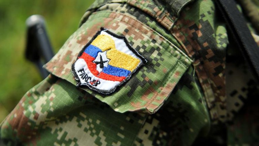 L'insigne d'un membre des Farc en Colombie
