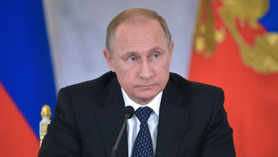 Le président russe Vladimir Poutine à Saint-Petersbourg, le 8 décembre 2014