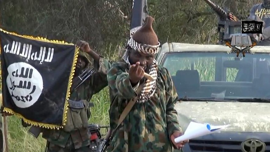 Capture d'écran d'une vidéo du groupe islamiste nigérian Boko Haram diffusée le 2 octobre 2014