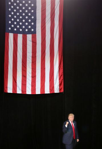 Donald Trump lors d'un meeting en Floride le 24  octobre 2016