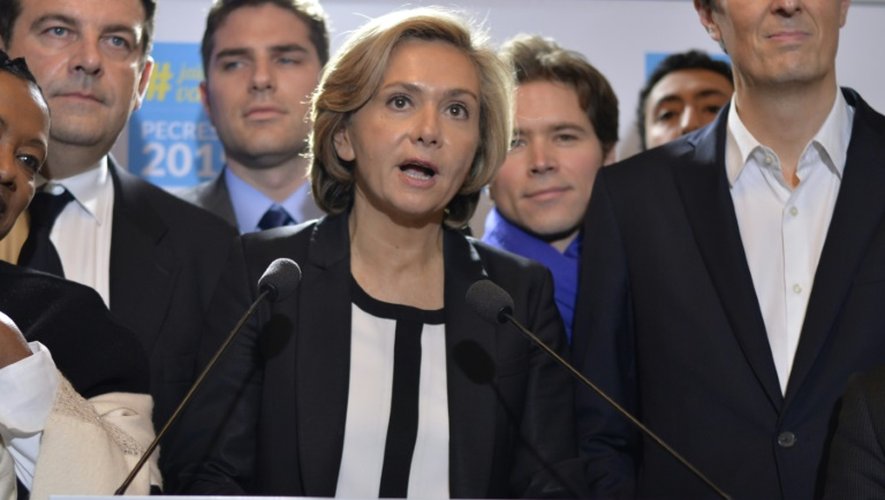Valérie Pécresse, élue à la tête de la région Ile-de-France, le 13 décembre 2015 à Paris