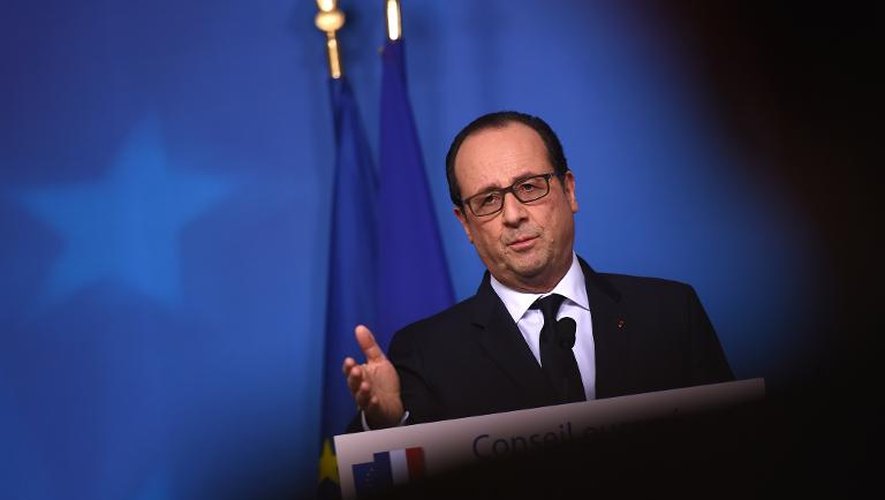 François Hollande à Bruxelles le 18 décembre 2014