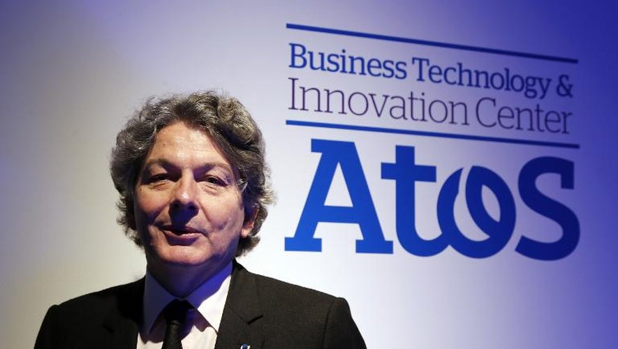 Le PDG du groupe français de services informatiques Atos, Thierry Breton, le 6 décembre 2012 à Bezons, dans le nord de Paris