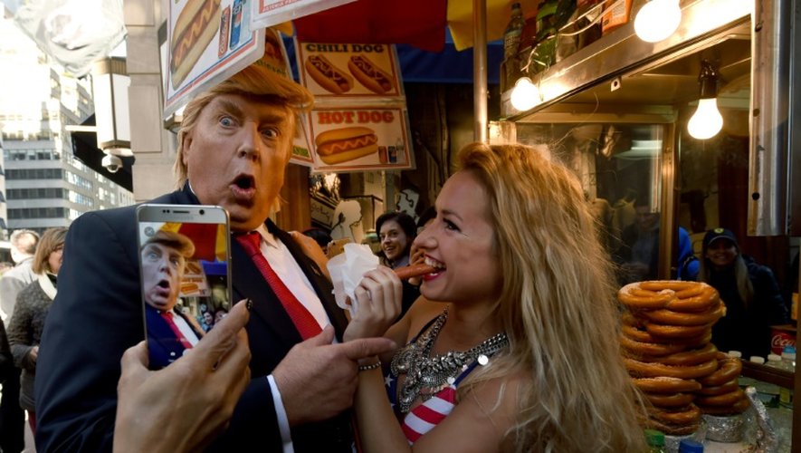 Un faux Donald Trump, le 25 octobre 2016 à New York