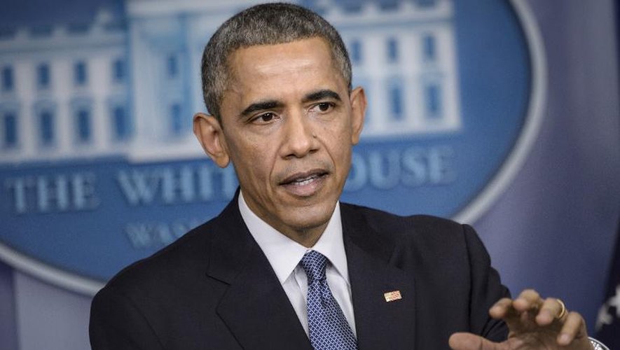 Le président américain Barack Obama à la Maison Blanche à Washington le 19 décembre 2014
