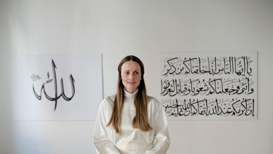 Une photo de 2016 montrant Sherin Khankan, imam danoise, figure d'un "féminisme islamique"