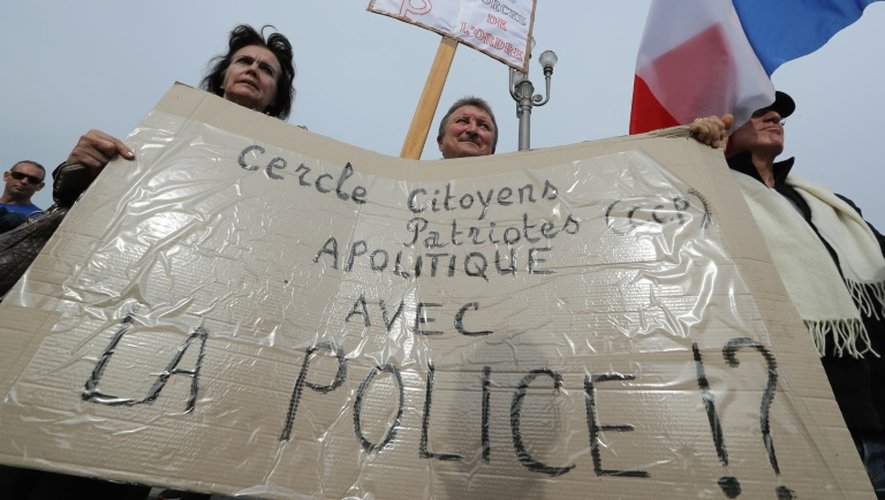Manifestation de soutien à la police, le 26 octobre 2016 à Nice