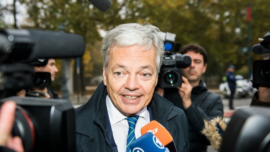 Le ministre belge des Affaires étrangères Didier Reynders, à Bruxelles le 27 octobre 2016