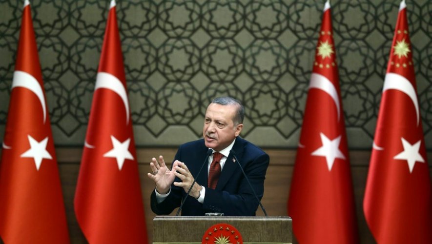 Le président turc Recep Tayyip Ergodan, le 26 octobre 216 à Ankara