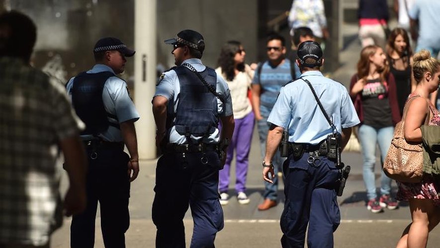 Des policiers à Sydney le 24 décembre 2014