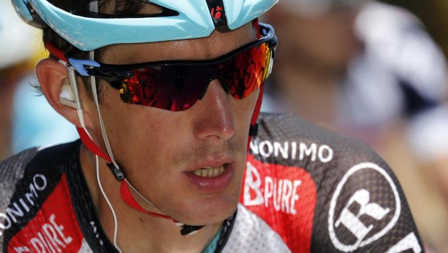 Le cyliste luxembourgeois Andy Schleck lors d'une étape du Tour de France 2013 entre Ajaccio et Calvi, le 1er juillet