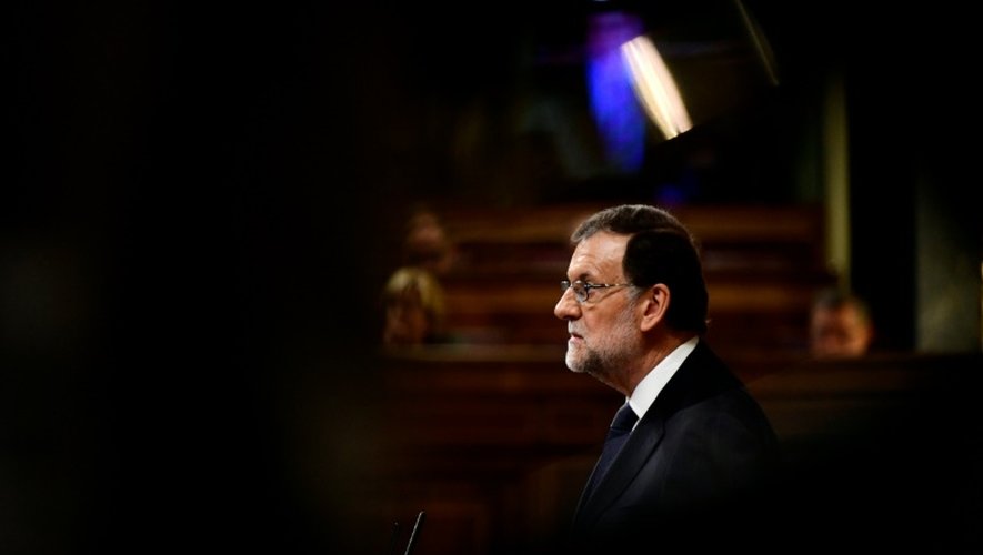 Le conservateur Mariano Rajoy au Congrès, le 27 octobre 2016