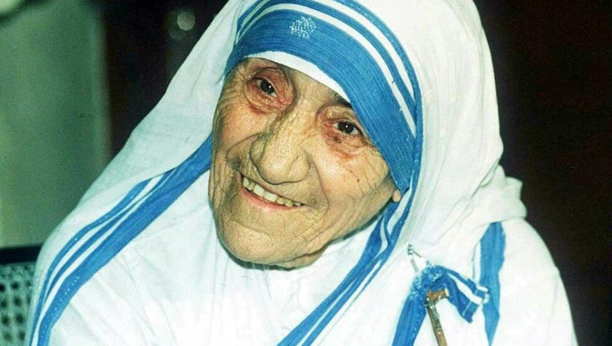 Mère Teresa le 12 avril 1995 à Calcutta