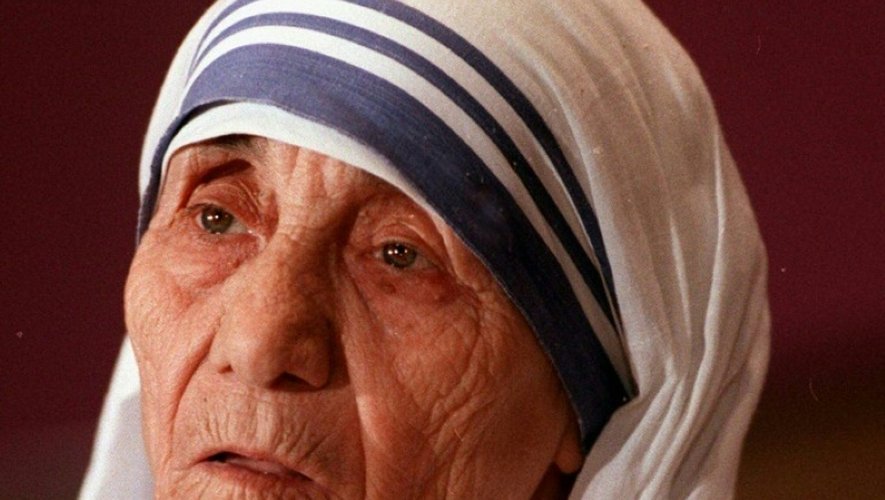 Mère Teresa, prix Nobel de la Paix, à Washington, le 13 juin 1986