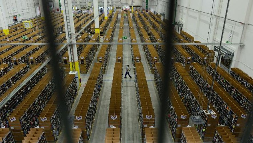 Les entrepôts du géant du commerce en ligne Amazon à Berlin le 11 novembre 2014