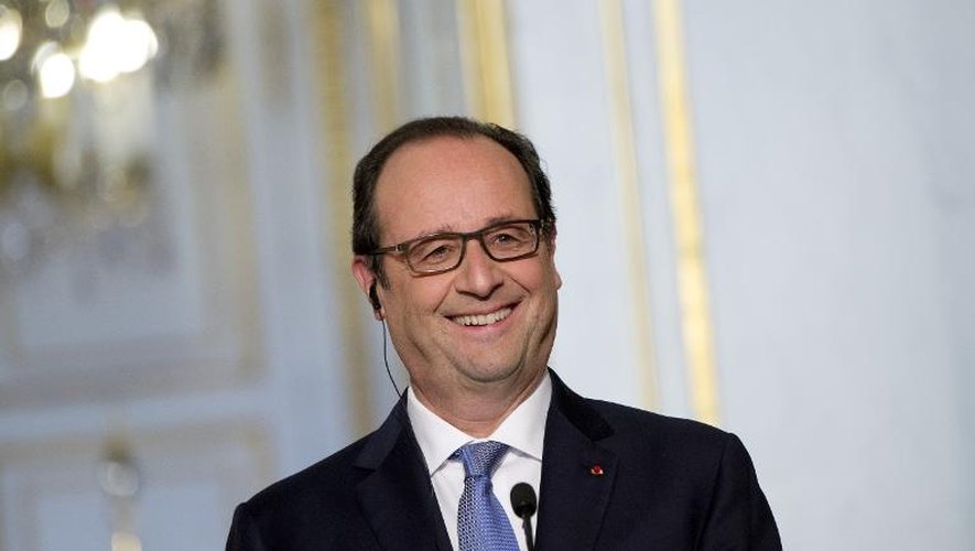 Francois Hollande à l'Elysée le 1er décembre 2014