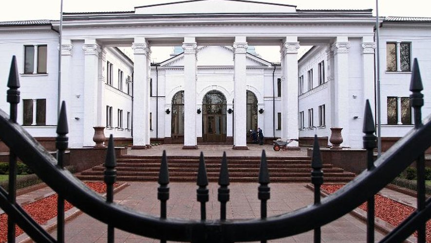 La résidence présidentielle à Minsk le 24 décembre 2014