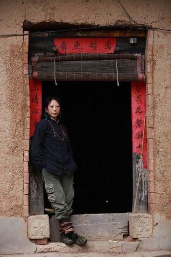 Gao Ming, une ermite qui a trouvé refuge dans les monts Zhongnan (Chine) le 31 octobre 2014