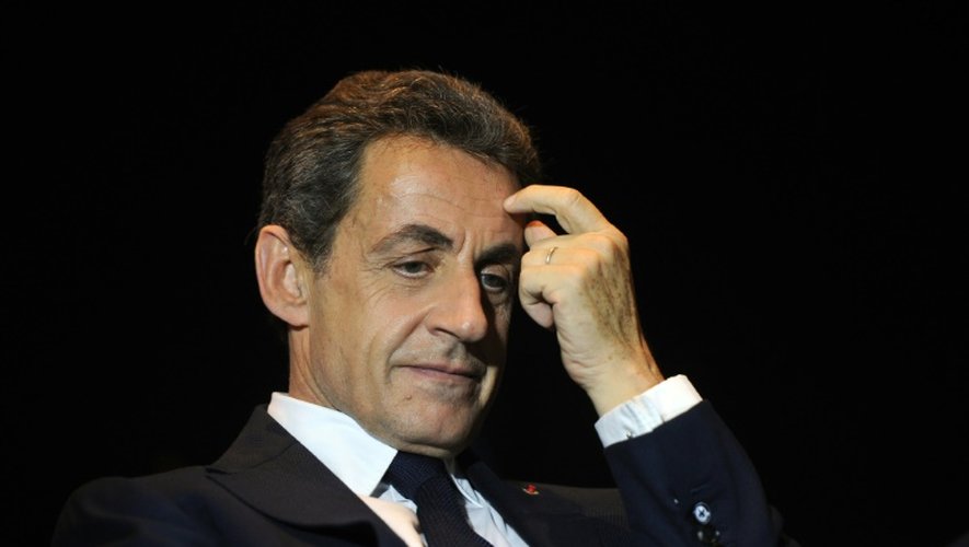 Le président du parti Les Républicains, Nicolas Sarkozy, le 8 décembre 2015 à Rochefort