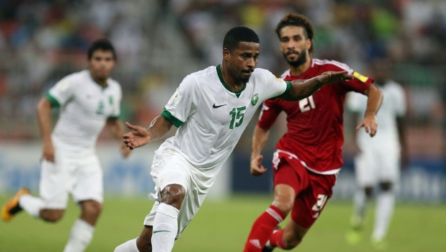 Une scène du match Arabie saoudite - Emirats arabes unis, le 11 octobre 2016 à Jeddah