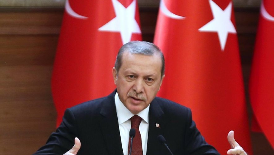 Le président turc Recep Tayyip Erdogan le 9 décembre 2015 à Ankara
