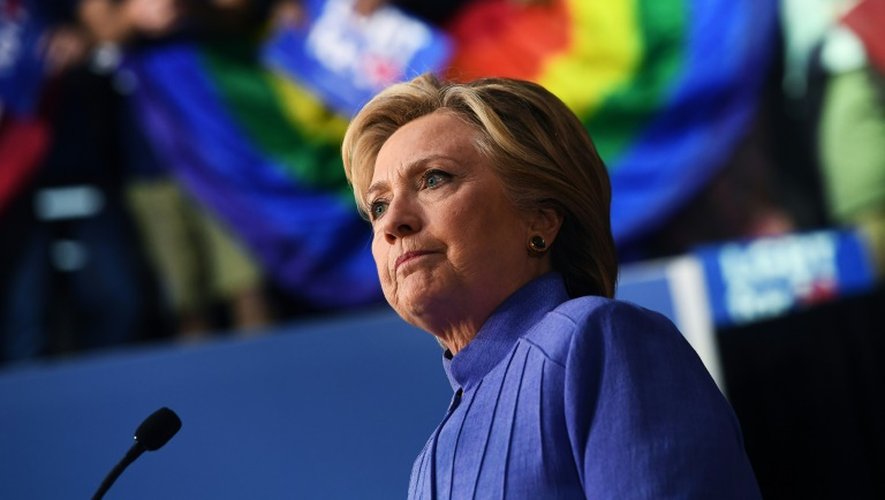 Hillary Clinton lors d'un meeting le 30 octobre 2016 à Wilton Manors en Floride