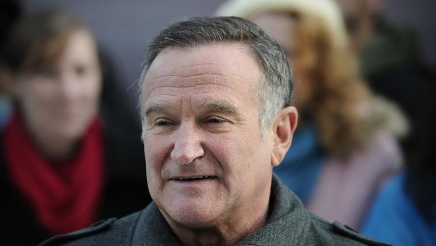 L'acteur Robin Williams, décédé le 11 août 2014, ici lors de la Première de "Happy Feet 2" à Londres le 20 novembre 2011