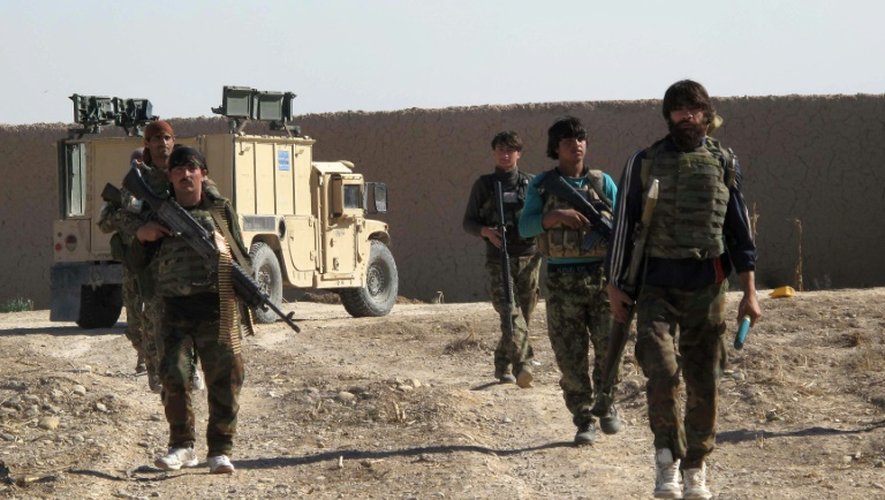 Des soldats de l'armée nationale afghane à Helmand, le 21 décembre 2015
