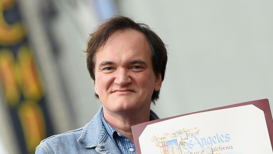 Le réalisateur Quentin Tarantino, à l'inauguration de son étoile à Hollywood, le 21 décembre 2015