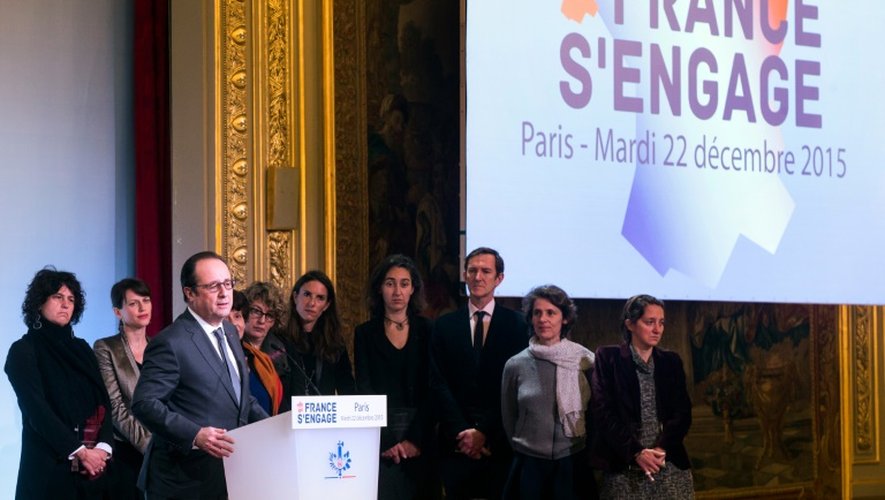 Discours du président français François Hollande, le 22 décembre 2015 à l'Elysée à Paris