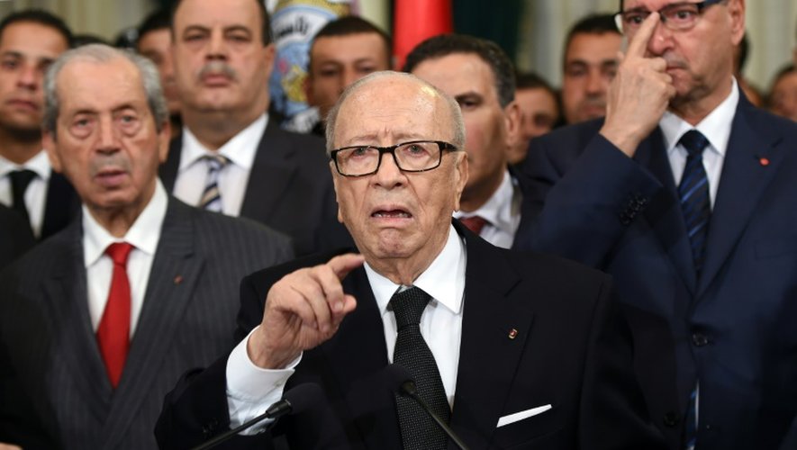 Le président tunisien Beji Caid Essebsi, le 25 novembre 2015 à Tunis