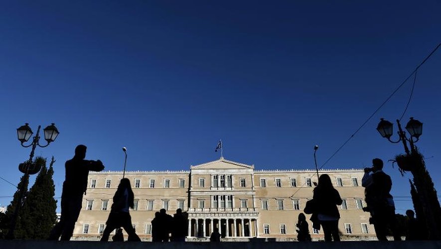 Le Parlement grec à Athènes, le 17 décembre 2014